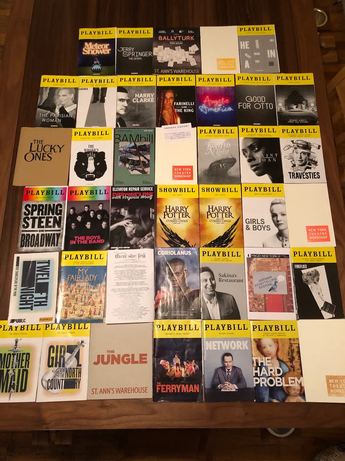 2018 Theatre tickets