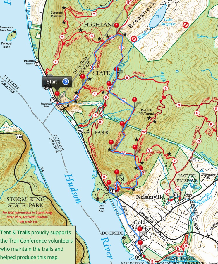 Breakneck Ridge to Cold Spring